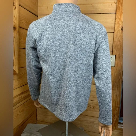 Snotek X-Series Fleece Men's Medium Heather Grey Zip-Up Sweater Ski Snowboard - Picture 7 of 11